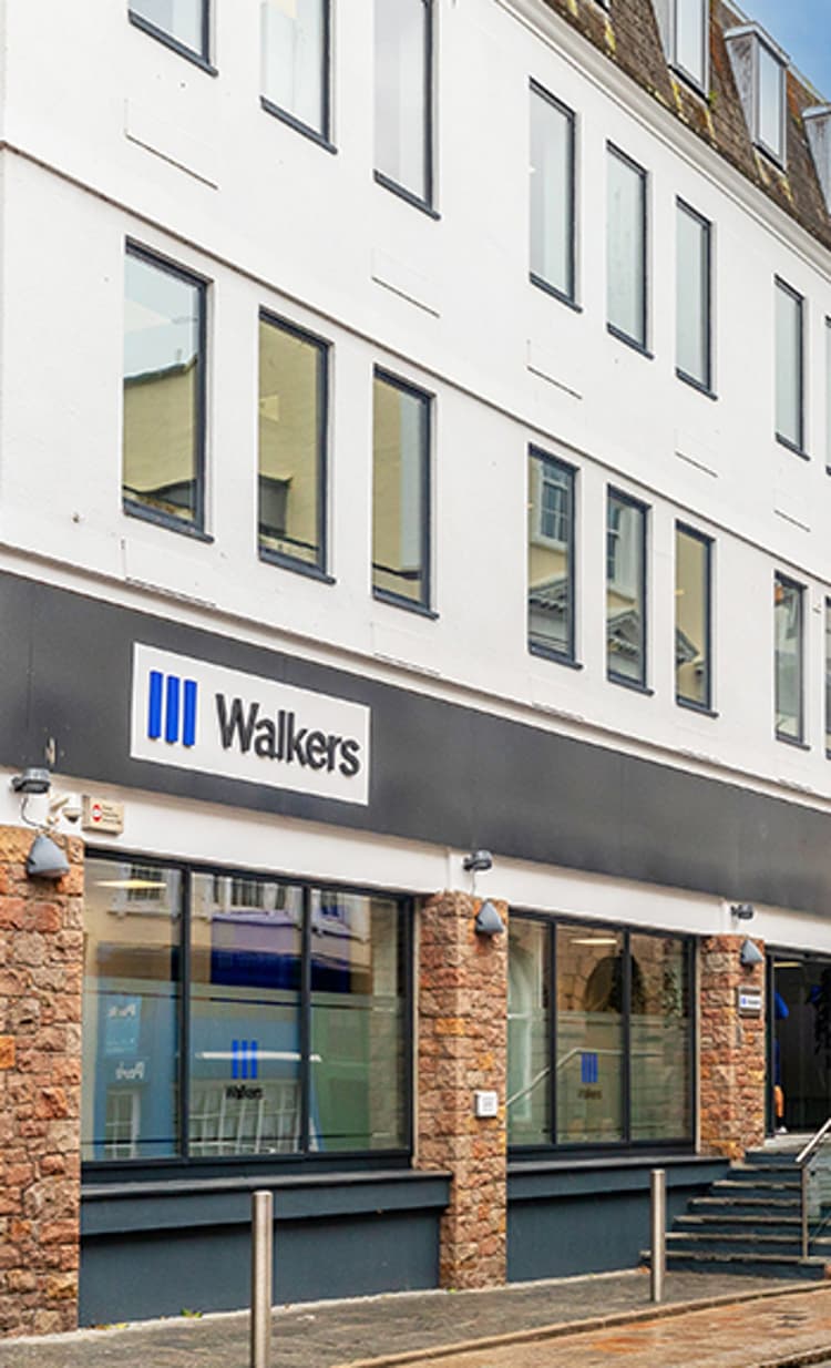 Outside view of Walkers Jersey office